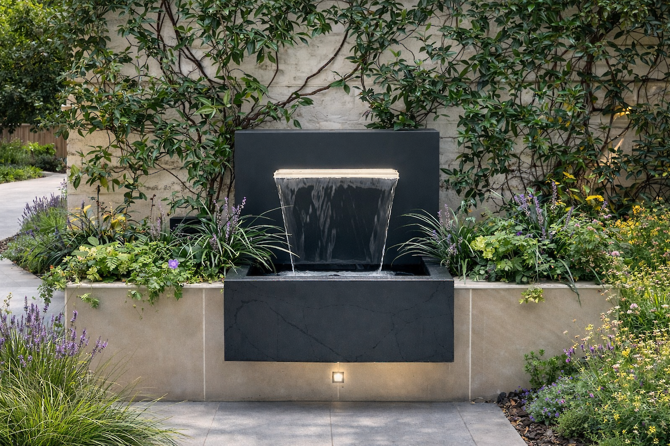 A woman reaches out to touch one of Richard Clegg's structure, whilst another woman looks on. There are people stood behind them in front of The Glasshouse.