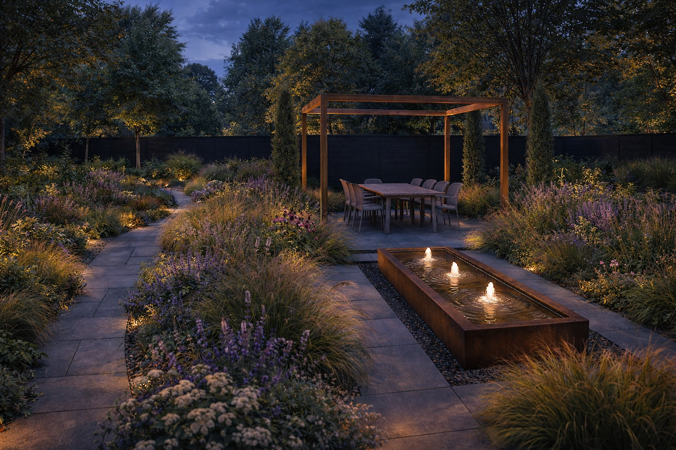 Richard Clegg stood beside his stone sculptures at The Glasshouse Collective.